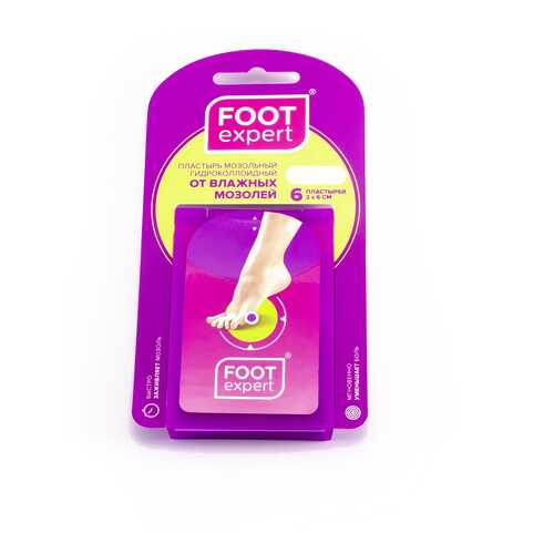 Пластырь Foot Expert гидроколлоидный 20 мм х 60 мм 6 шт. в Мелодия здоровья