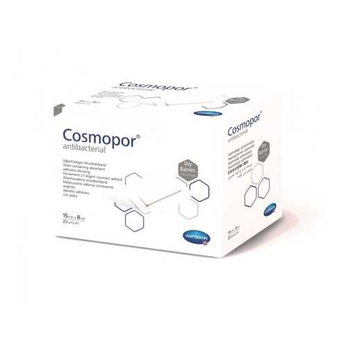 Самоклеящиеся серебросодержащие повязки Cosmopor Antibacterial 15 х 8 см 25 шт. в Мелодия здоровья