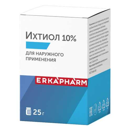 Ихтиол крем для наружного применения 10% 25 г в Мелодия здоровья