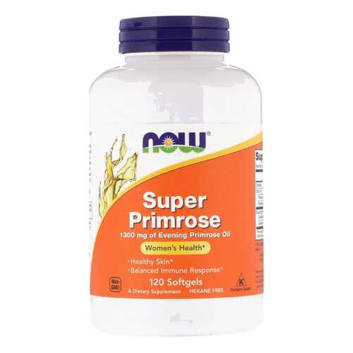 Масло примулы вечерней Now Super Primrose 120 гелевых капсул в Мелодия здоровья