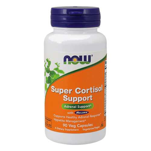 Для нервной системы NOW Super Cortisol Support 90 капсул в Мелодия здоровья