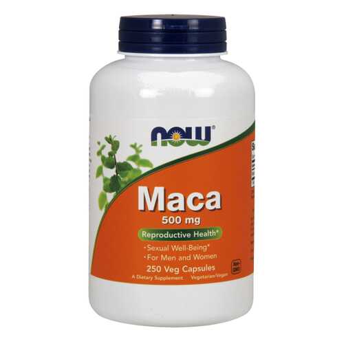Бустер тестостерона NOW Maca 500 мг 250 капсул в Мелодия здоровья