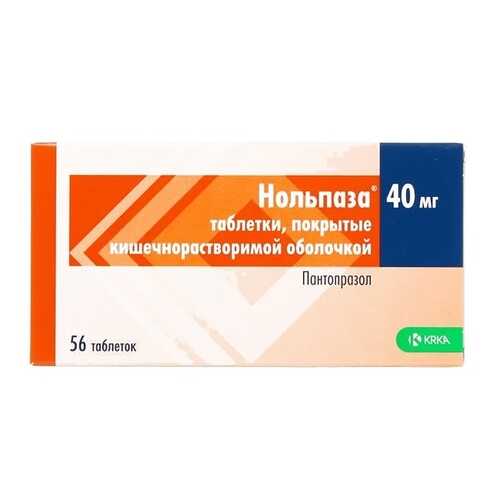 Нольпаза таблетки кишечнораств. 40 мг 56 шт. в Мелодия здоровья