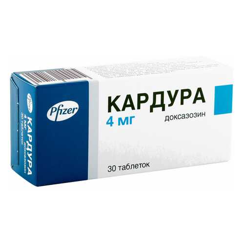Кардура таблетки 4 мг 30 шт. в Мелодия здоровья