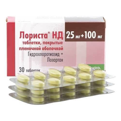 Лориста НД таблетки 100 мг+25 мг 30 шт. в Мелодия здоровья