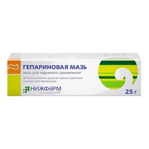 Гепариновая мазь 25 г Нижфарм в Мелодия здоровья
