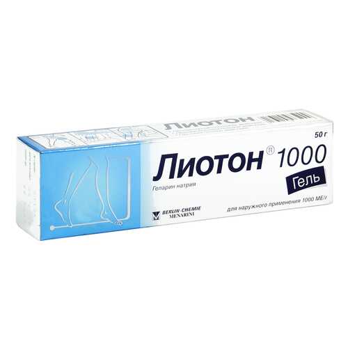 Лиотон 1000 гель 1000 ЕД/г 50 г в Мелодия здоровья