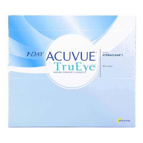 Контактные линзы 1-Day Acuvue TruEye 180 линз R 8,5 -5,25 в Мелодия здоровья