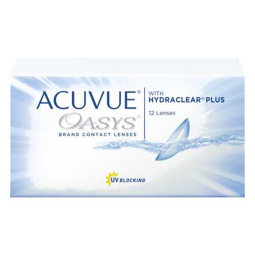 Контактные линзы Acuvue Oasys with Hydraclear Plus 12 линз R 8,4 -2,50 в Мелодия здоровья