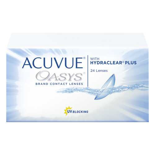 Контактные линзы Acuvue Oasys with Hydraclear Plus 24 линзы R 8,8 -4,00 в Мелодия здоровья