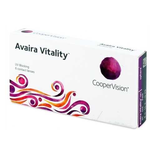 Контактные линзы Avaira Vitality 6 линз +3,75 в Мелодия здоровья