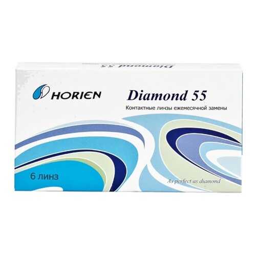 Контактные линзы Diamond 55 6 линз R 8,6 -1,50 в Мелодия здоровья