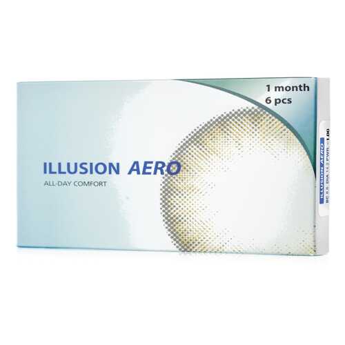 Контактные линзы ILLUSION Aero 6 линз R 8.6 -3.25D в Мелодия здоровья