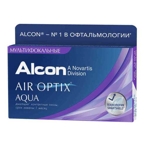Контактные линзы Air Optix Aqua Multifocal 3 линзы medium -1,25 в Мелодия здоровья