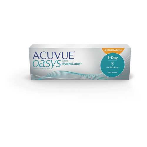 Контактные линзы Acuvue Oasys 1-Day with HydraLuxe for Astigmatism 30 линз -5,25/-1,75/160 в Мелодия здоровья