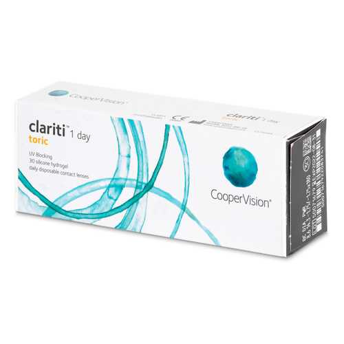 Контактные линзы Clariti 1 day toric 30 линз R 8,6 +1,75/-0,75/180 в Мелодия здоровья