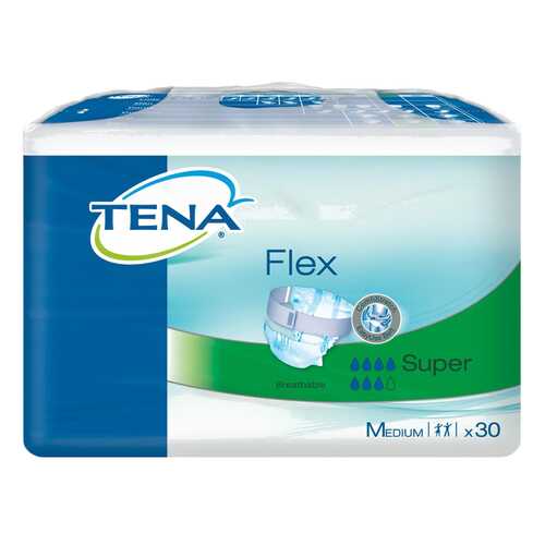 Подгузники для взрослых с поясом, M, 30 шт. Tena Flex Super в Мелодия здоровья