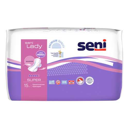 Прокладки урологические SENI Lady Super SU15-RU2 15 шт. в Мелодия здоровья