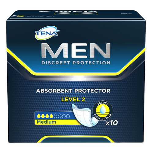 Урологические прокладки для мужчин, 20 шт. Tena Men Level 2 в Мелодия здоровья