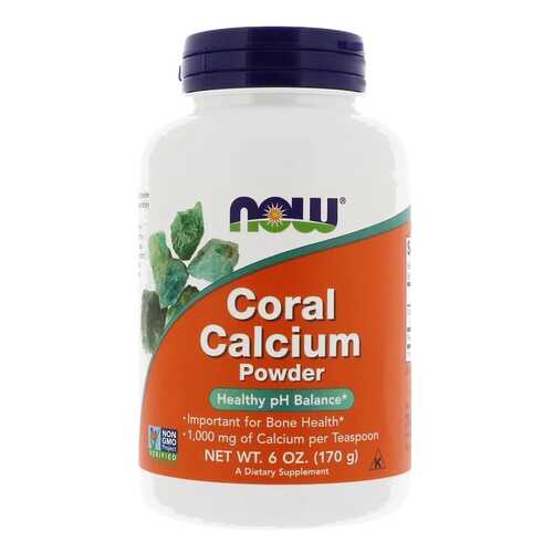 Кальций NOW Coral Calcium Powder 170 г в Мелодия здоровья