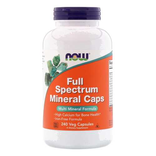 Минеральный комплекс NOW Full Spectrum Mineral Caps 240 капс. без вкуса в Мелодия здоровья