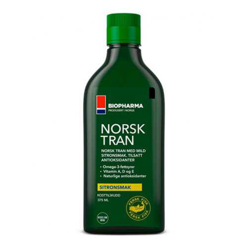 Омега-3 рыбий жир BIOPHARMA Norsk Tran Omega-3 375 мл в Мелодия здоровья