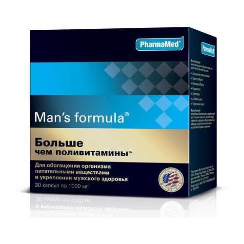 PharmaMed Man's formula Больше чем поливитамины, 30 капс в Мелодия здоровья