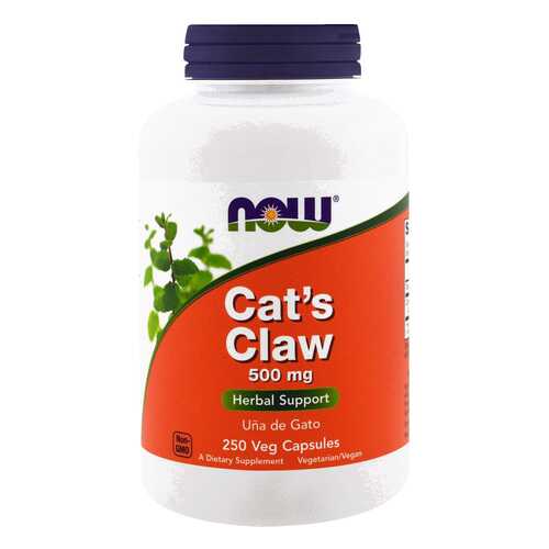 Добавка для иммунитета NOW Cat's Claw 250 капс. натуральный в Мелодия здоровья