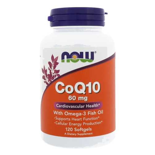 Коэнзим NOW CoQ10 60 mg + Omega-3 120 капс. в Мелодия здоровья