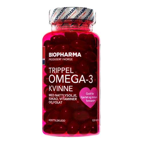 Тройная Омега-3 Biopharma для женщин капсулы 120 шт. в Мелодия здоровья