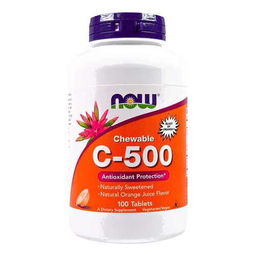 Витамин C NOW C-500 Chewable 100 табл. вишня в Мелодия здоровья